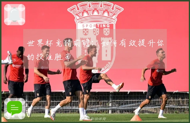 世界杯竞猜前瞻：如何有效提升你的投注胜率